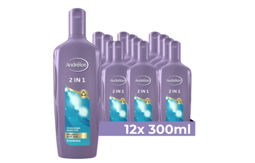 Andrélon - Shampoo - 2in1 - 300ml x 12