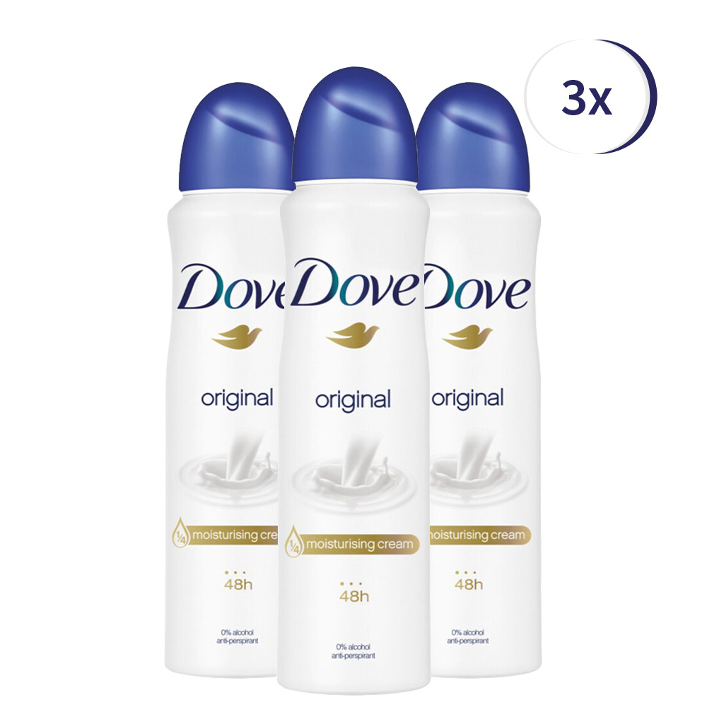 Dove - Deodorant - Spray - Original - 150ml x 3