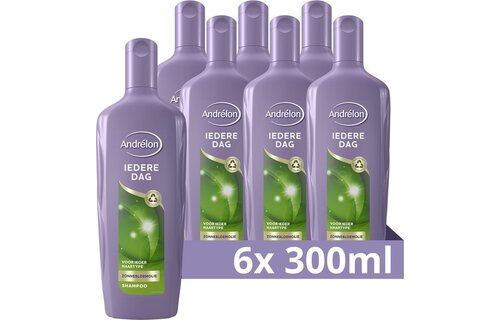 Andrélon Iedere Dag Shampoo - 6 x 300 ml - Voordeelverpakking