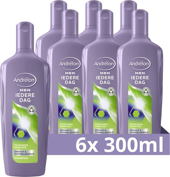 Andrelon Shampoo Men Iedere Dag 300ML  - 6 Stuks - Voordeelverpakking