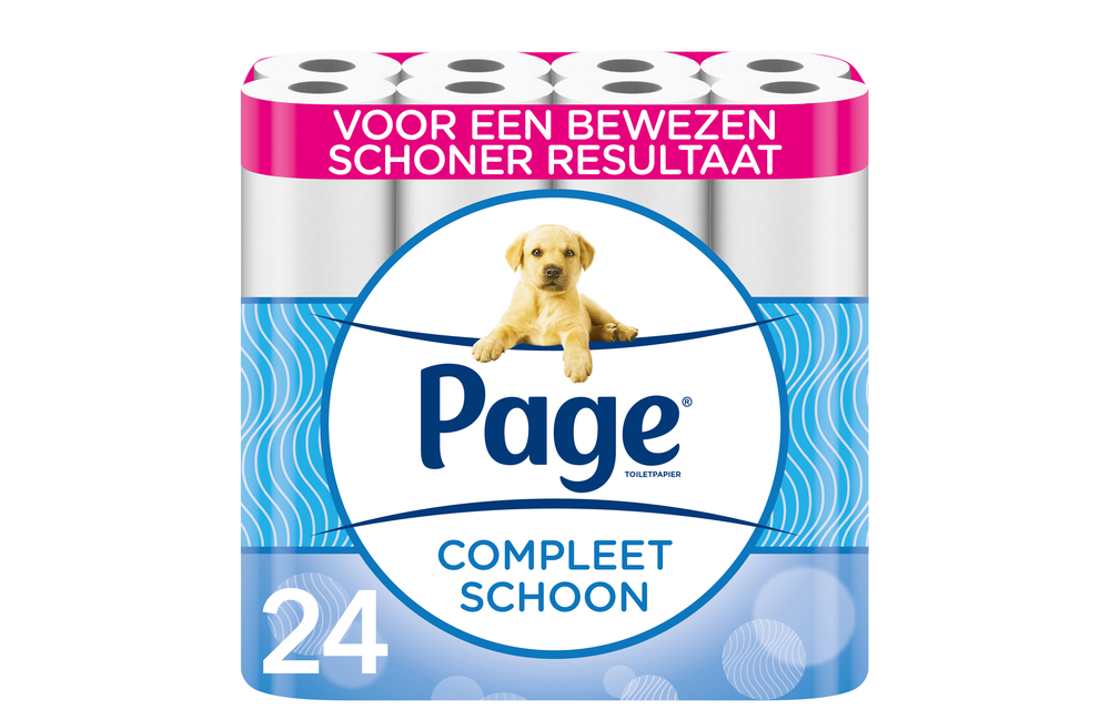 Page toiletpapier - Compleet schoon wc papier - 24 rollen