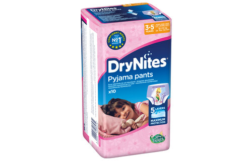 DryNites luierbroekjes - meisjes - 3 tot 5 jaar (16 - 23 kg) - 30 stuks - voordeelverpakking