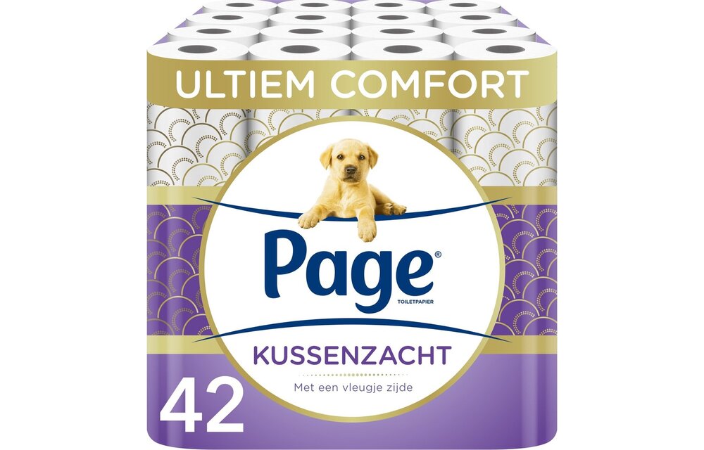 Page toiletpapier - 42 rollen - Kussenzacht wc papier (3-laags) - voordeelverpakking