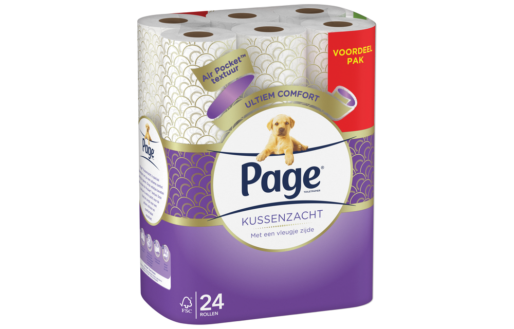 Page toiletpapier - Kussenzacht wc papier - voordeelverpakking - 24 rollen