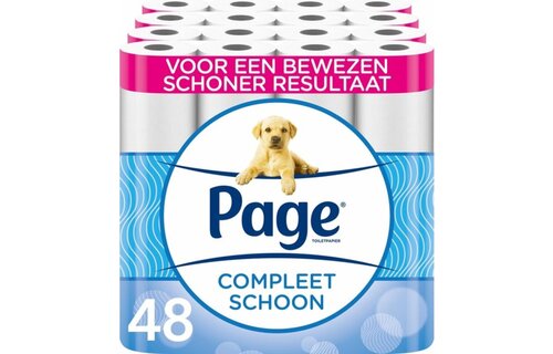 Page toiletpapier - 48 rollen - Compleet Schoon wc papier - met een vleugje katoen