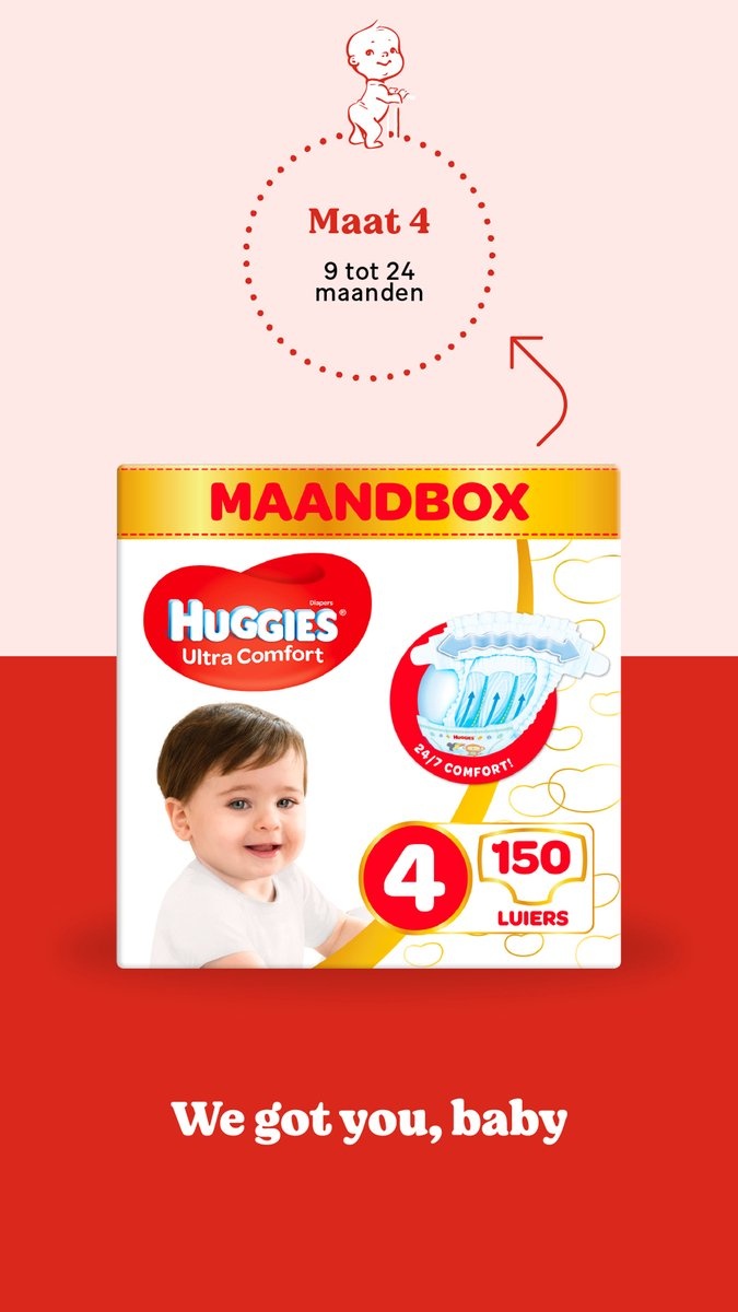 Huggies luiers - Maat 5 (11 tot 25 kg) - 252 stuks (6x42) - Voordeelverpakking