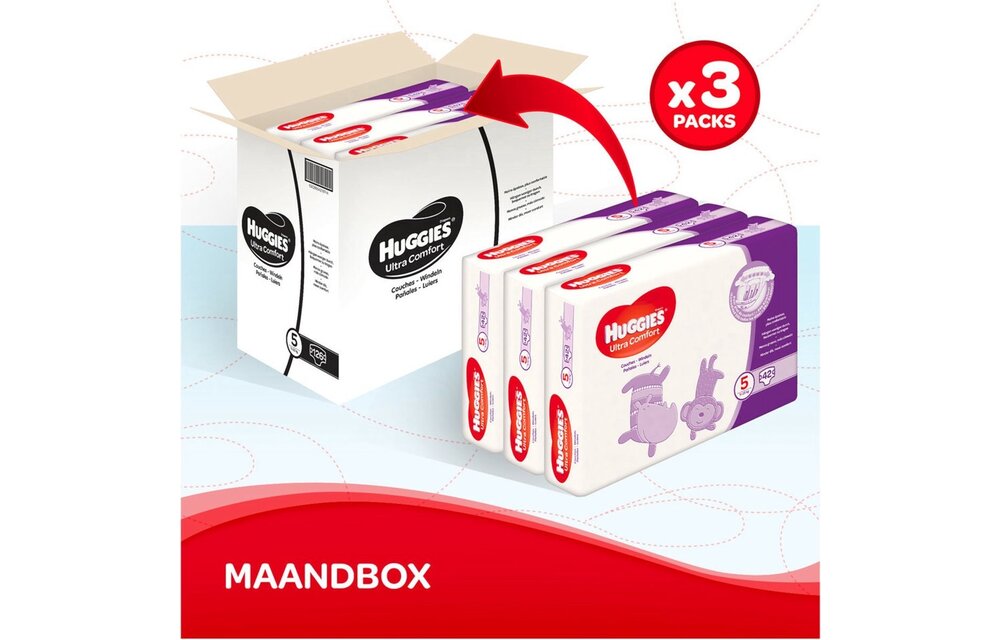 Huggies luiers - Maat 5 (11 tot 25 kg) - 126 stuks - Voordeelverpakking
