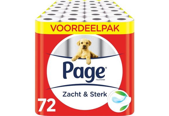 Page toiletpapier - 72 rollen - Zacht & Sterk wc papier - voordeelverpakking