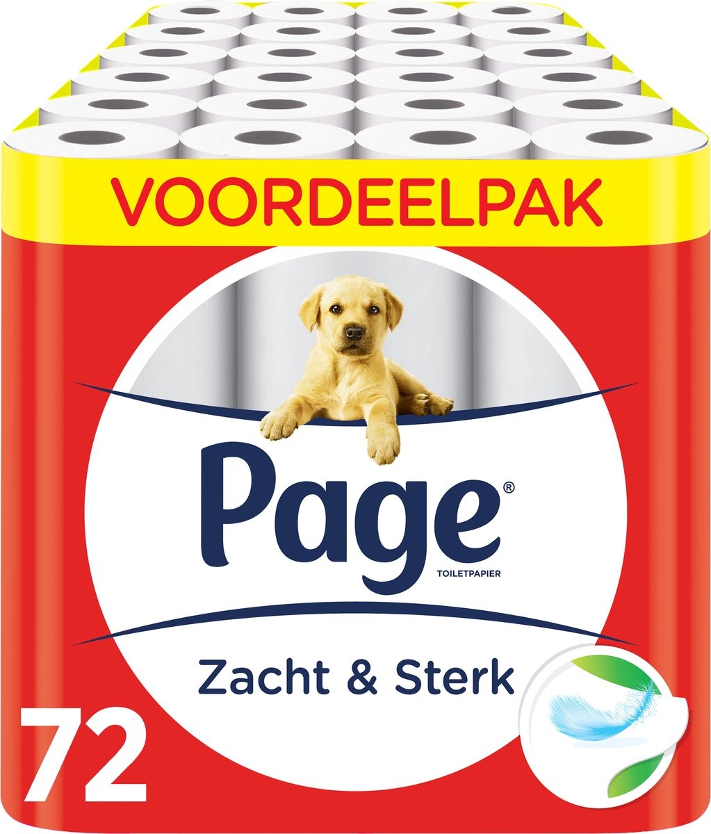 Page toiletpapier - 72 rollen - Zacht & Sterk wc papier - voordeelverpakking