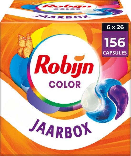 Robijn - Classics Capsules Color? 26 x 6 - Wasbeurten - Voordeelverpakking