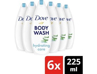 Dove Hydrating Care Nourishing Douchecrème - 6 x 225 ml - Voordeelverpakking