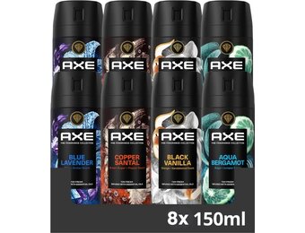 AXE Fine Fragrance Collection set - Deodorant Bodyspray Mix - 8 stuks - Voordeelverpakking