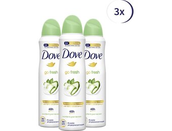 Dove Go Fresh Anti-transpirant Deodorant Spray Cucumber - 3 x 150 ml - Voordeelverpakking
