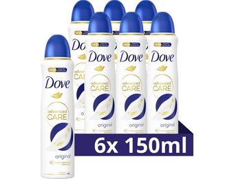 Dove Advanced Care Original Anti-Transpirant Deodorant Spray - 6 x 150 ml - Voordeelverpakking