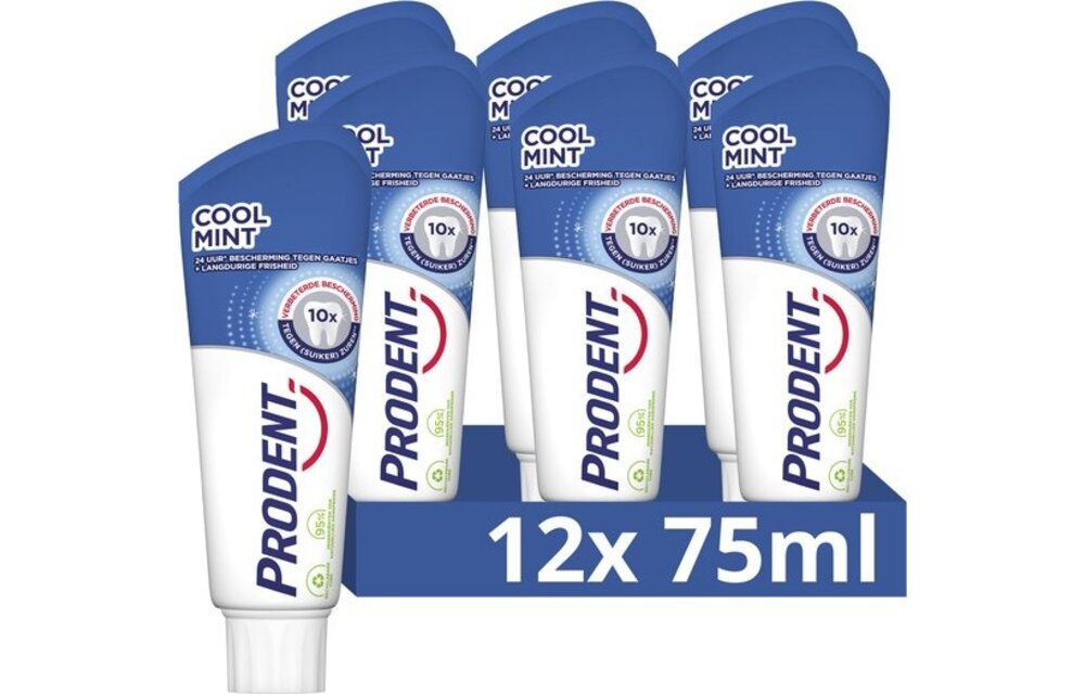Prodent Tandpasta - Cool Mint - 12 x 75 ml - Voordeelverpakking