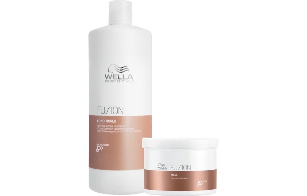 Wella Fusion Conditioner & Haarmasker - Conditioner 1000ml & Haarmasker 500ml - Voordeelverpakking