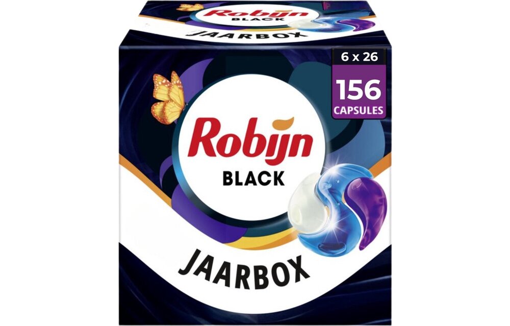 Robijn - Classics Capsules Black Velvet​ 26 x 6 - Voordeelverpakking