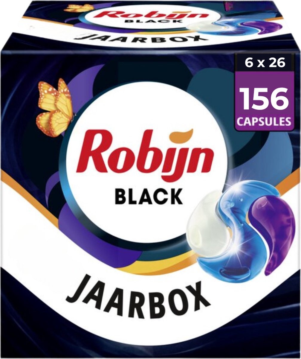 Robijn - Classics Capsules Black Velvet​ 26 x 6 - Voordeelverpakking