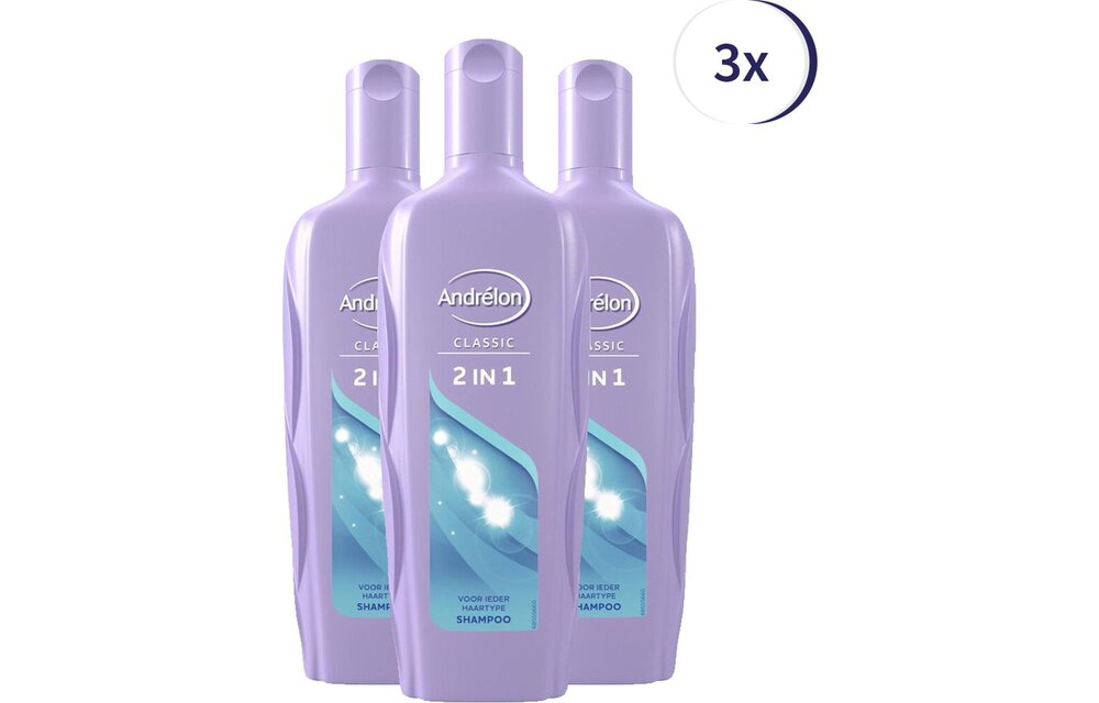 Andrélon - Shampoo - 2in1 - 300ml x 3