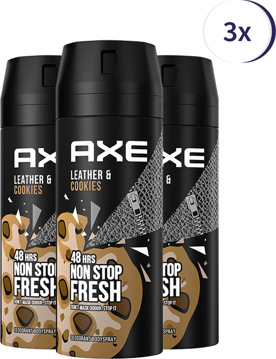 Axe Collision Bodyspray Deodorant - 3 x 150 ml - Voordeelverpakking