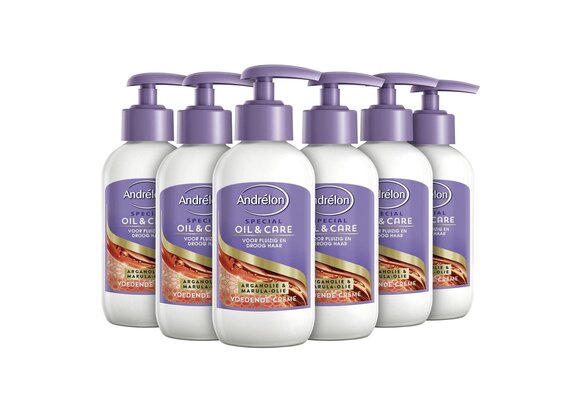 Andrélon Special Oil & Care Haarcrème - 6 x 200 ml - Voordeelverpakking