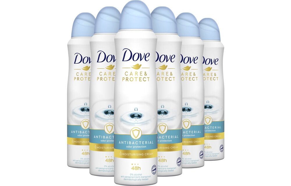 Dove Care & Protect Anti-Transpirant Deodorant Spray - 6 x 150 ml - Voordeelverpakking