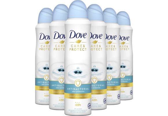 Dove Care & Protect Anti-Transpirant Deodorant Spray - 6 x 150 ml - Voordeelverpakking
