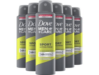 Dove Men+Care Men+Care Sport Active+Fresh Anti-Transpirant Deodorant Spray - 6 x 150 ml - Voordeelverpakking