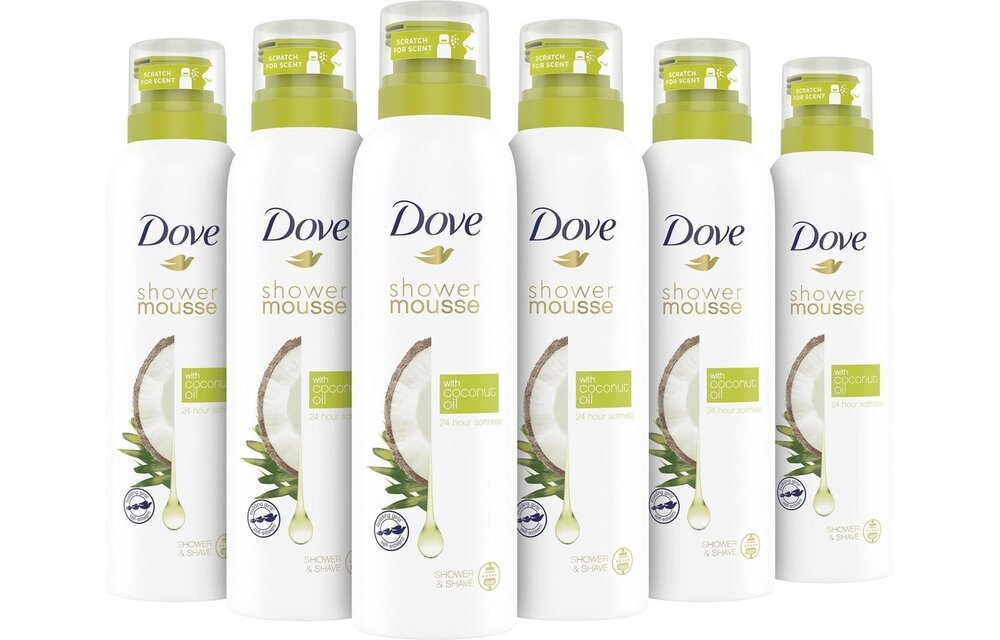 Dove Coconot Oil Doucheschuim - 6 x 200 ml - Voordeelverpakking