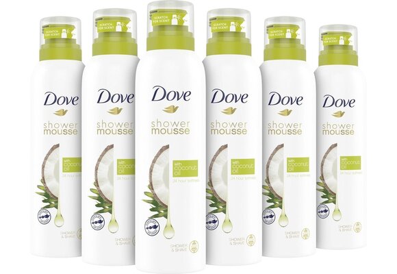 Dove Coconot Oil Doucheschuim - 6 x 200 ml - Voordeelverpakking