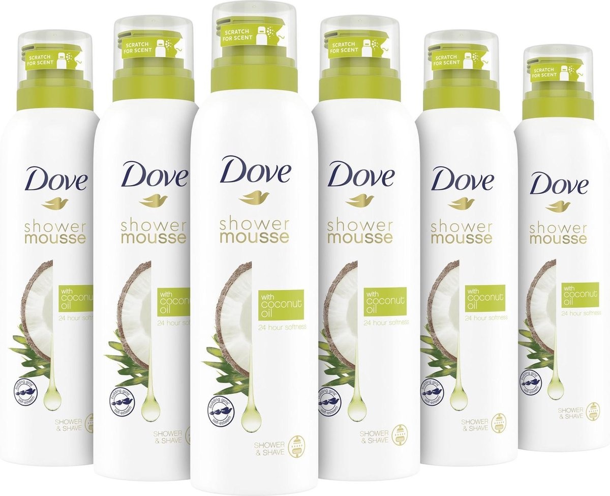 Dove Coconot Oil Doucheschuim - 6 x 200 ml - Voordeelverpakking
