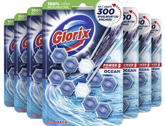 Glorix Power 5 WC Blokjes - Ocean - 14 stuks - Voordeelverpakking