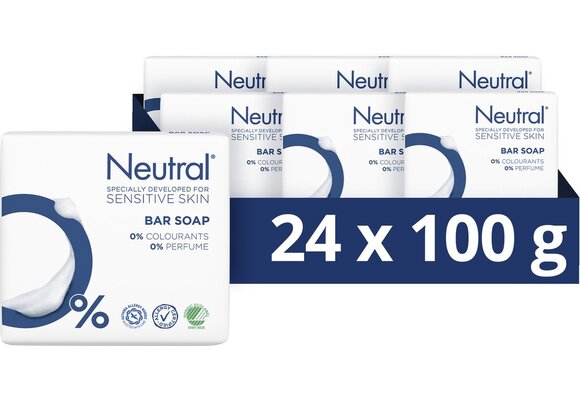 Neutral Zeep - 0% - bevat 0% parfum en 0% kleurstoffen - 12 x 2 stuks