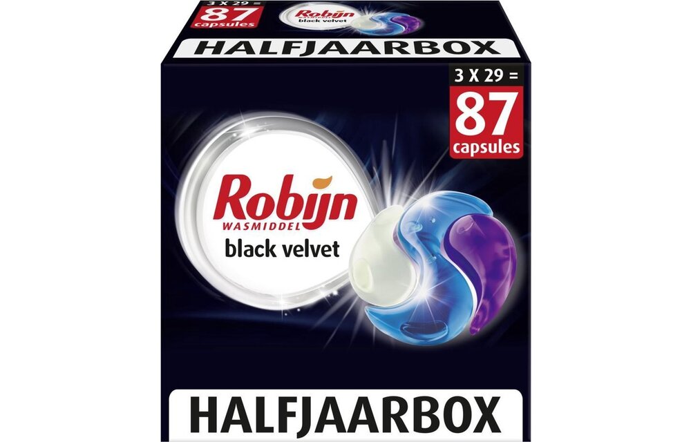Robijn Classics Capsules Black Velvet Wascapsules - 3 x 29 wasbeurten - Voordeelverpakking
