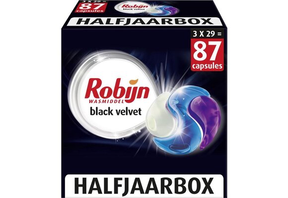 Robijn Classics Capsules Black Velvet​ Wascapsules - 3 x 29 wasbeurten - Voordeelverpakking