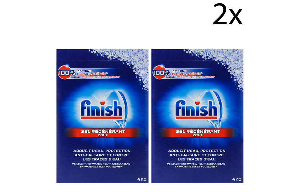 Finish Salt 4kg - 2 Stuks - Voordeelverpakking