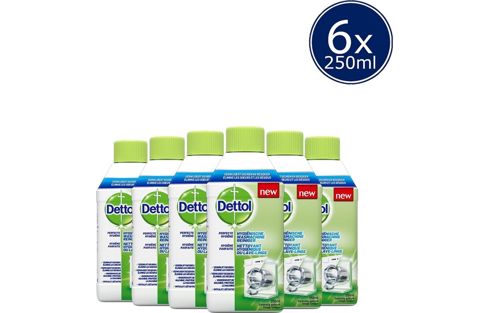 Dettol Wasmachine Reiniger Hygiëne - 250ml x6 - Copy