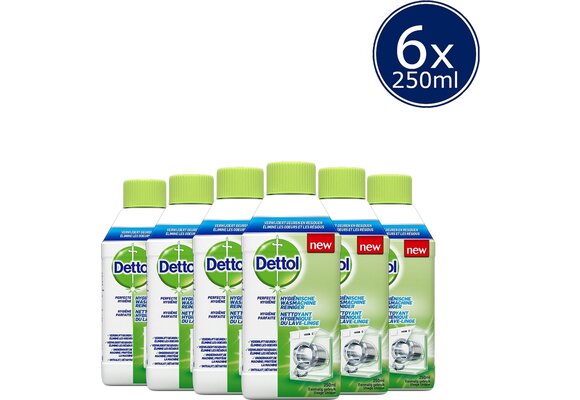 Dettol Wasmachine Reiniger Hygiëne - 250ml x6 - Copy