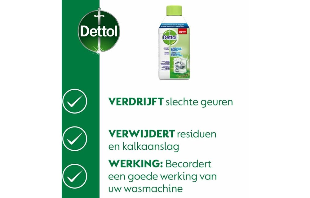 Dettol Wasmachine Reiniger Hygiëne - 250ml x6 - Copy