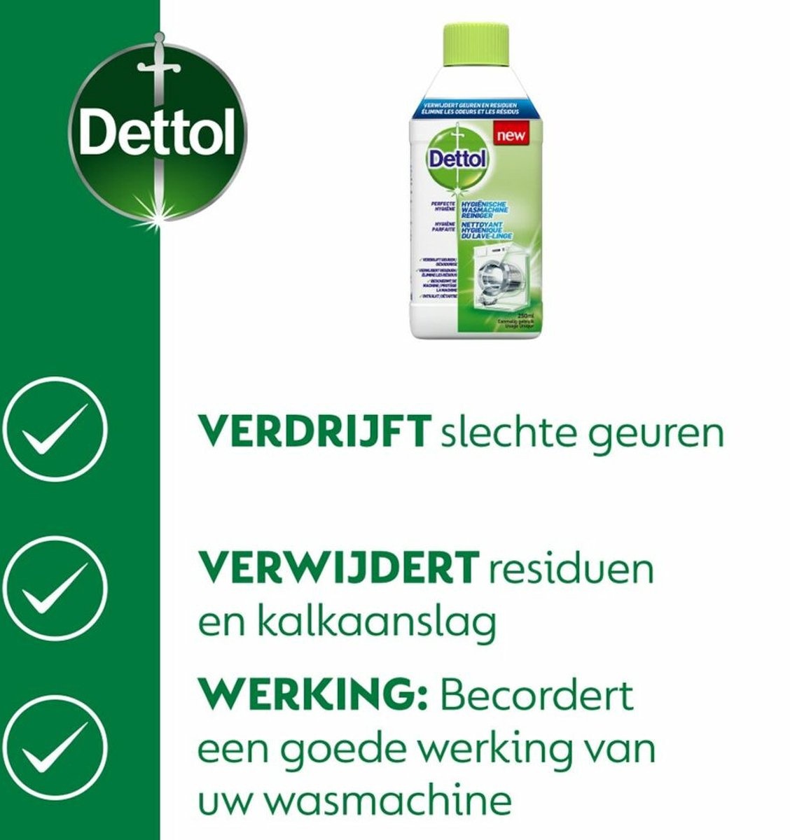 Dettol Wasmachine Reiniger Hygiëne - 250ml x6 - Copy