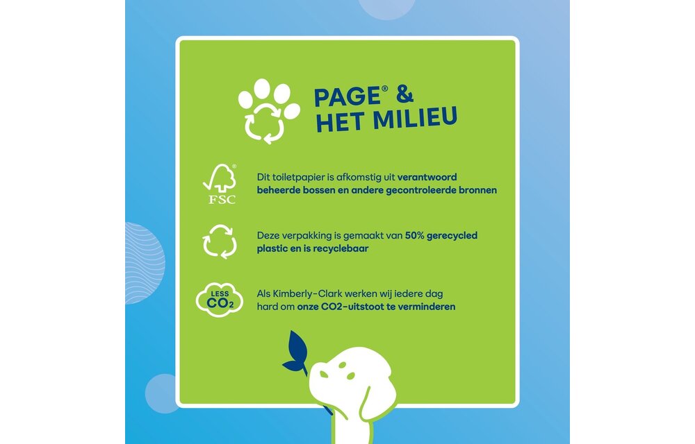 Page toiletpapier - 96 rollen - Compleet Schoon wc papier - met een vleugje katoen