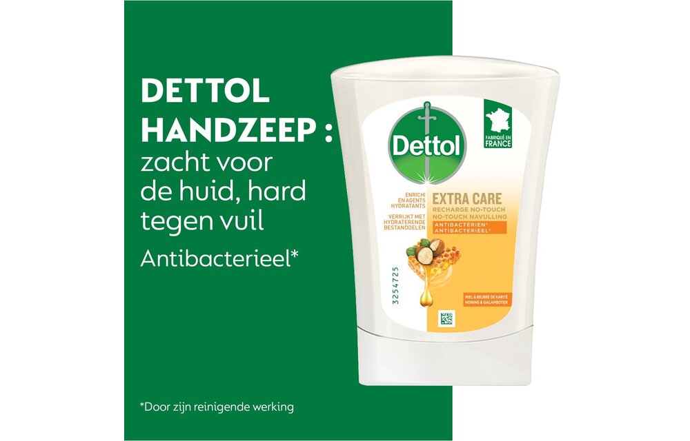 Dettol No-Touch Navulling - Aloe Vera - Extra Care Honey & Sheabutter - Sheabutter - 250ML x 9