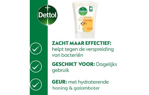 Dettol No-Touch Navulling - Aloe Vera - Extra Care Honey & Sheabutter - Sheabutter - 250ML x 9