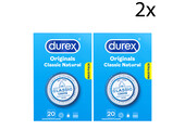 Durex Condooms Classic Natural 20st - 2 Stuks - Voordeelverpakking