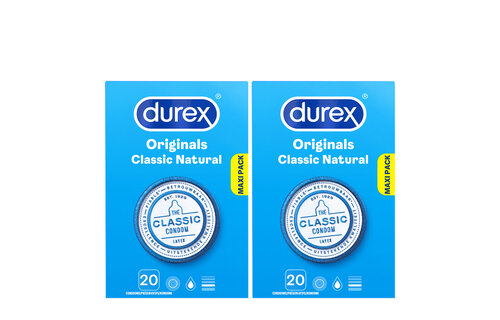 Durex Condooms Classic Natural 20st x2