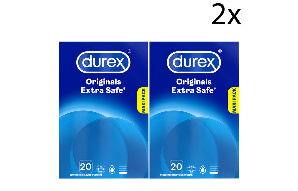 Durex Condooms Extra Safe 20st - 2 Stuks - Voordeelverpakking