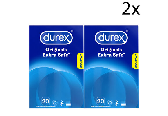 Durex Condooms Extra Safe 20st - 2 Stuks - Voordeelverpakking