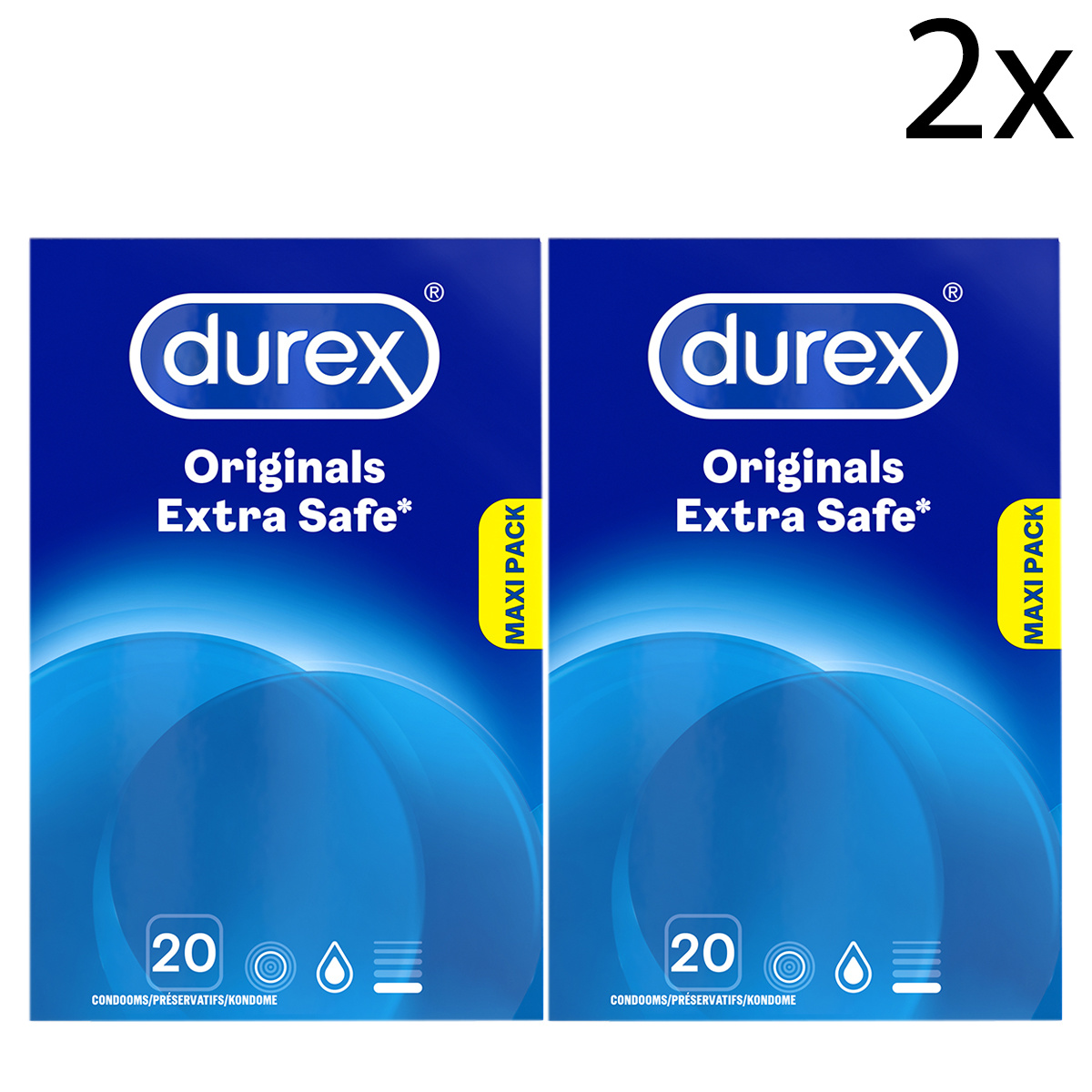 Durex Condooms Extra Safe 20st - 2 Stuks - Voordeelverpakking
