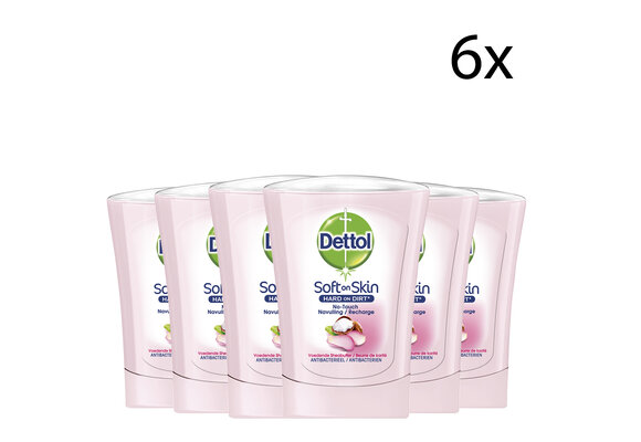 Dettol No Touch Refill Sheabutter 250ML - 6 Stuks - Voordeelverpakking