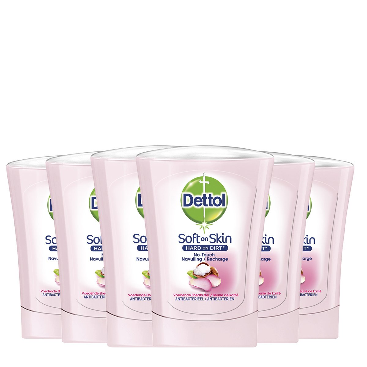 Dettol No Touch Refill Sheabutter 250ML - 6 Stuks - Voordeelverpakking
